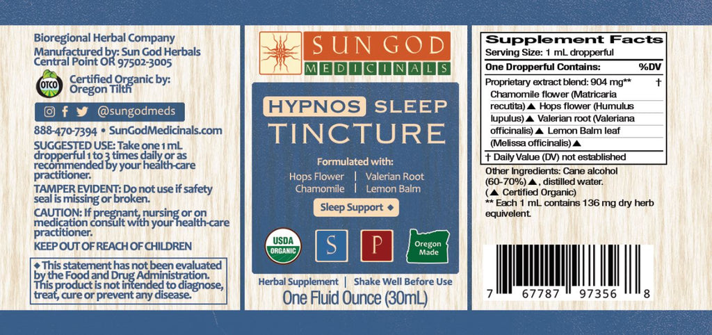Hypnos Sleep Herbal Tincture Axl
