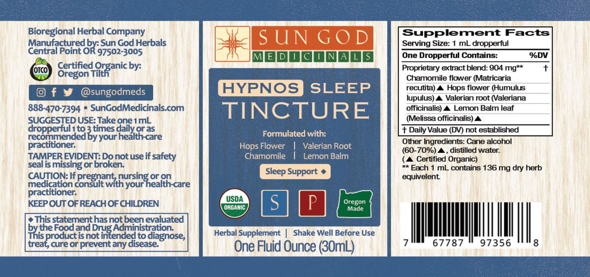 Hypnos Sleep Herbal Tincture Axl