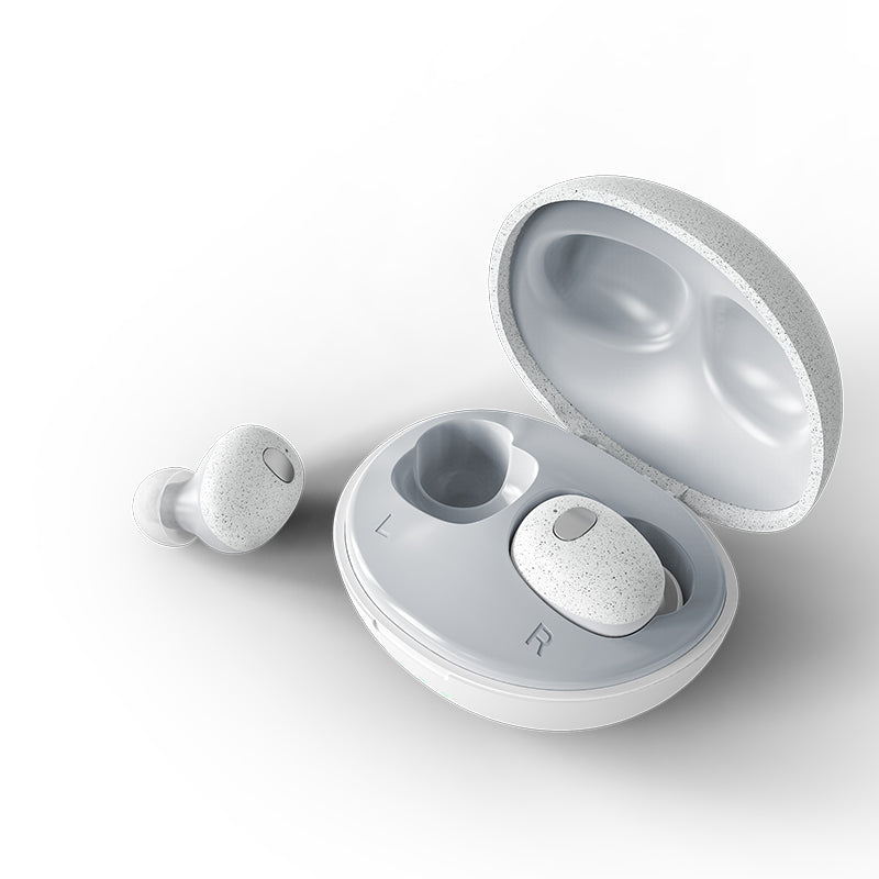 Waterproof Bluetooth 5.0 TWS Earbuds - Mini Design Axl White