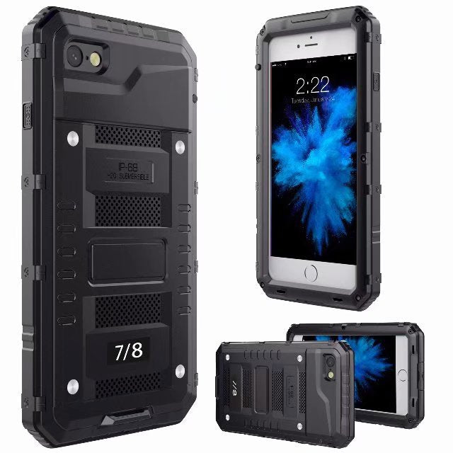 Metal Protective Case for iPhone 6S, 7, X (Full Cover) Axl