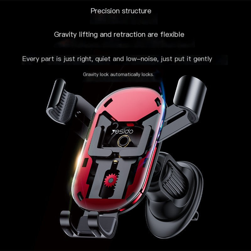 Yesido Gravity Car Phone Holder – Aviation Aluminium Vent Mount Car Phone Mount Axl