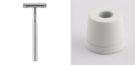 Diamond Pattern Manual Safety Razor – Double-Sided Blade