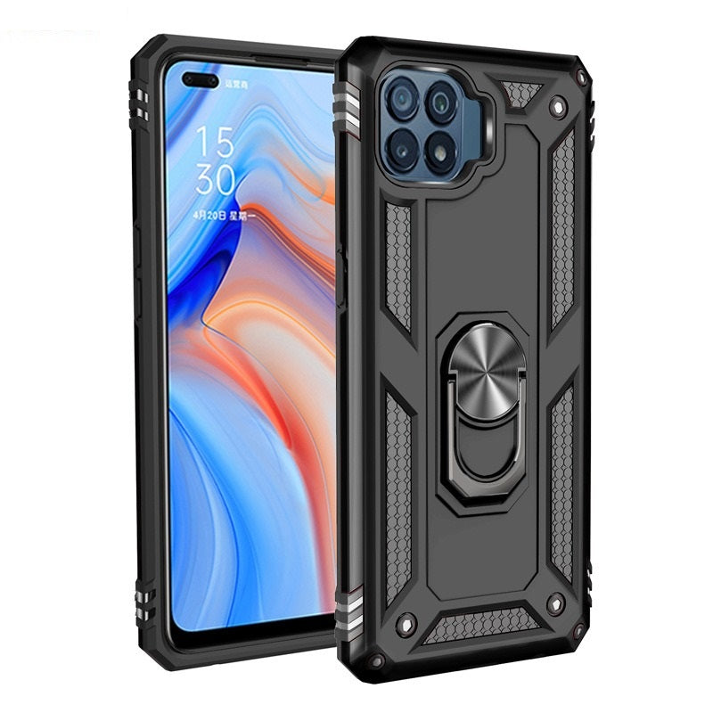 OPPO A94 Armor Case with Ring Bracket – Shockproof TPU Cover Phone Armor Case Axl