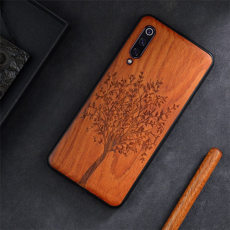 Transparent TPU Phone Case – Wood Grain & Graphic Designs