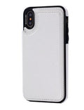 Card Holder Flip Phone Case for iPhone 8 & Samsung S8+ Axl White XR