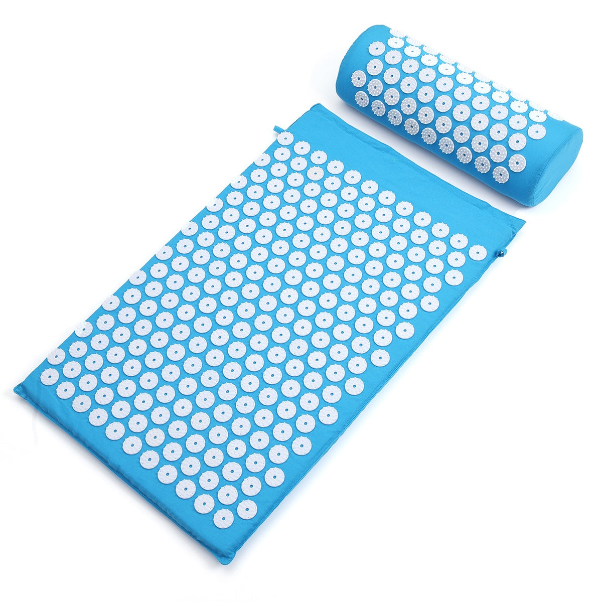 Acupuncture Yoga Mat with Acupoints Axl Sky Blue Cushion and Pillow