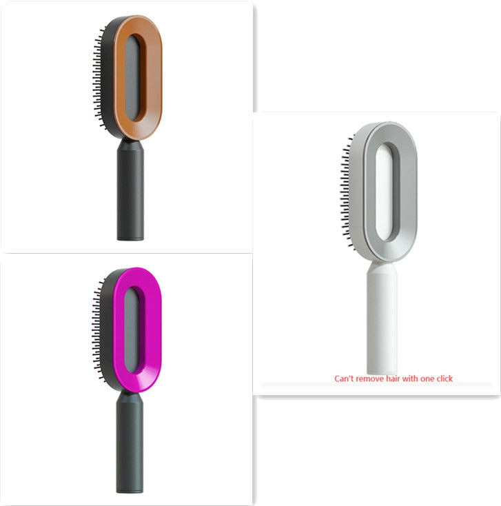 Self-Cleaning Anti-Static Hair Brush | Air Cushion Detangler