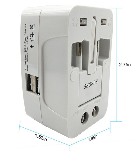 Universal Travel Adapter with Multiple Functions Axl