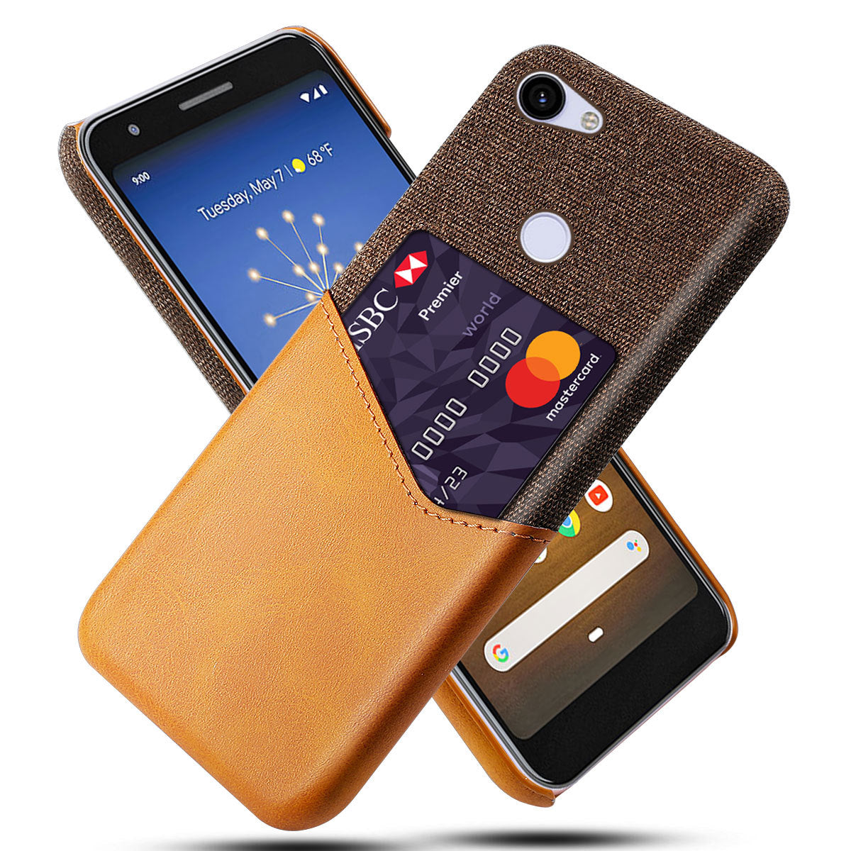 Google Pixel 3a XL Phone Case with Card Slot Axl Orange Pixel 3A
