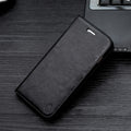 Leather Flip Holster Cover for Apple Phones Axl Black / iPhone 8