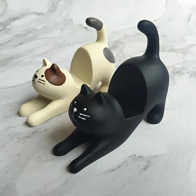 Resin Cat Phone Holder for Home and Office Decor Axl
