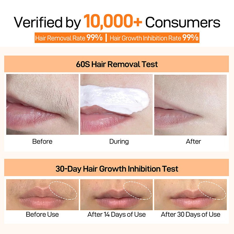 Men & Women Gentle Lip Hair Remover Cream Axl