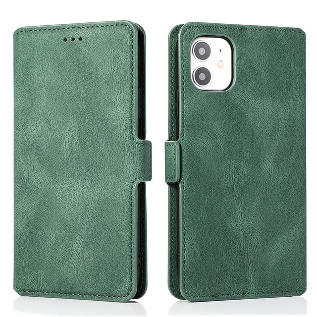 Retro Leather Flip iPhone Case – TPU Cover 5 Colors | Axl
