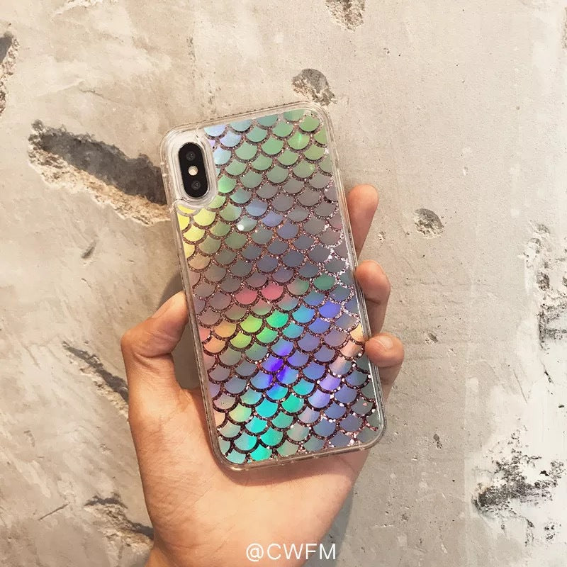Iridescent Fish Scale Phone Case for iPhone Xs Max Axl