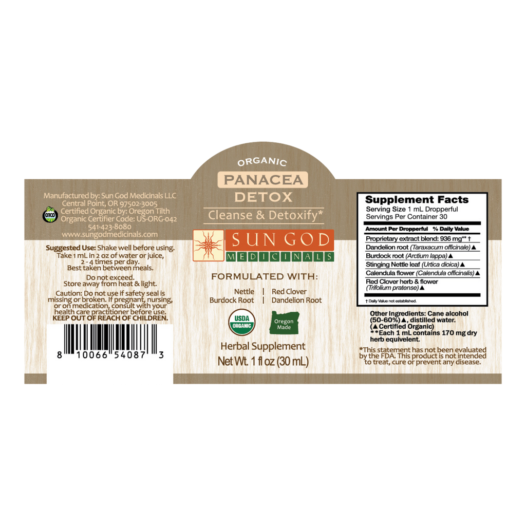 Panacea Detox Herbal Tincture Axl