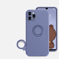 Liquid Silicone Phone Case with Ring Holder and Lens Protection Axl Purple 11pro