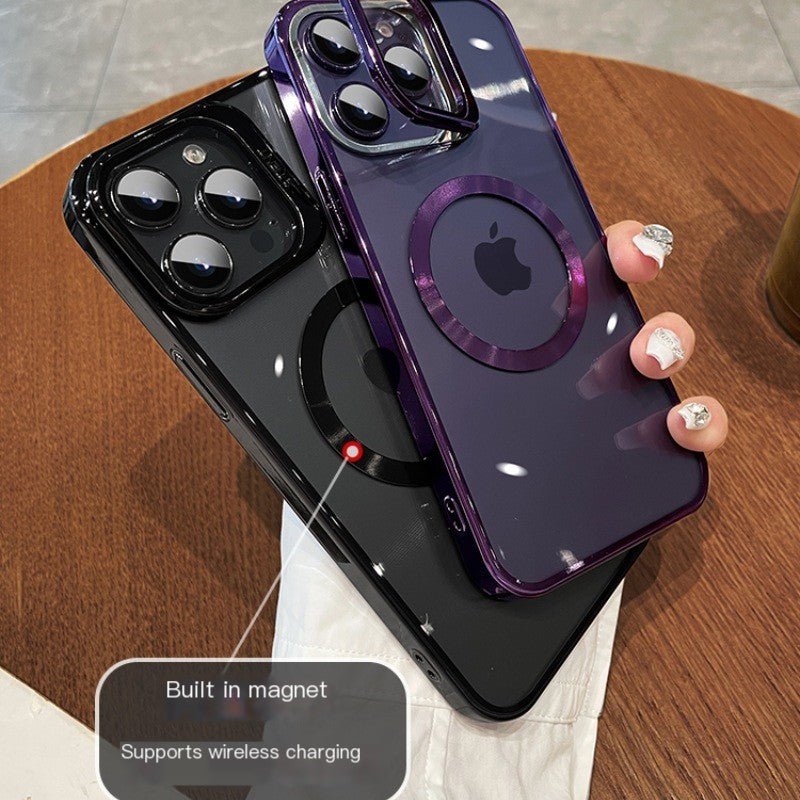 Magnetic Hard Case with Stand for iPhone 15 Pro Max Axl