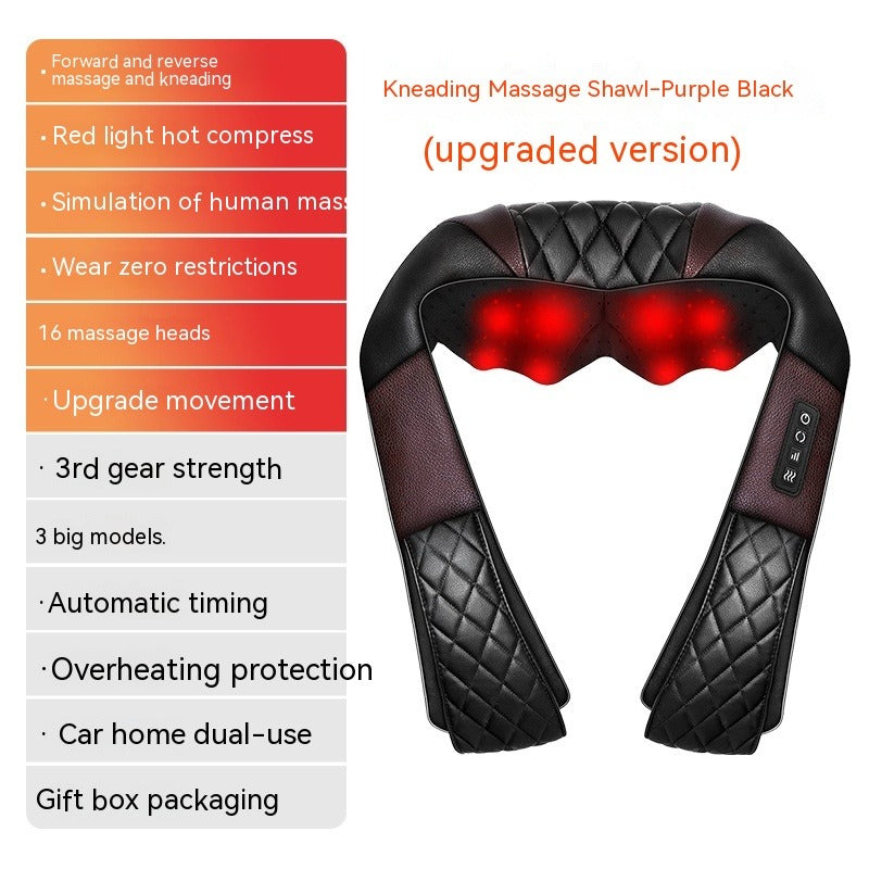 Electric Waist & Back Hot Compress Kneading Massager