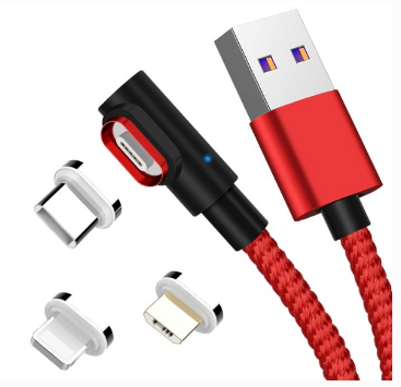 3-in-1 Magnetic Charging Cable – USB, Micro USB & Type-C Magnetic Charging Cable Axl