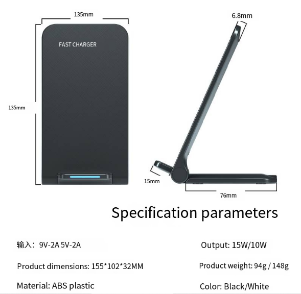 FDGAO 15W Wireless Charger Compatible with Apple & Samsung Axl