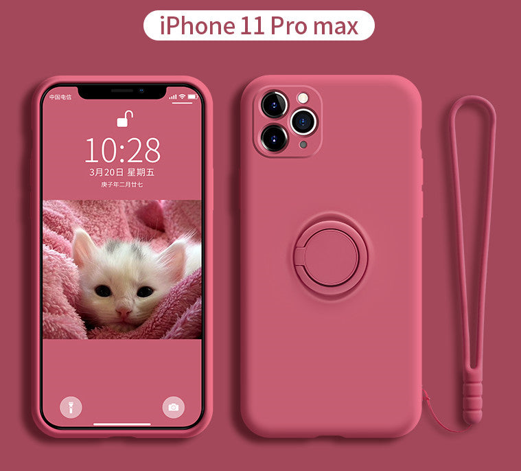 iPhone 11 Pro Liquid Silicone Case with Lens Cover Axl orange 11ProMAX