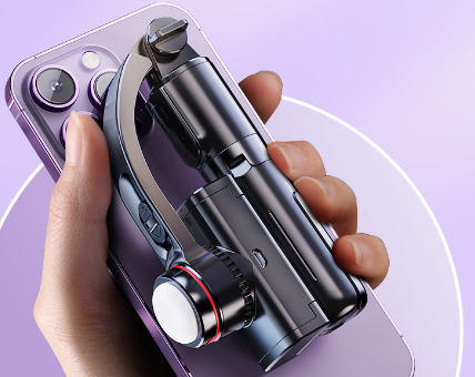 CYKE Mini Handheld Stabilizer with Light and Phone Mount Axl