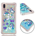 Glitter Quicksand TPU iPhone Case – Sparkle Soft Shell Cover Glitter Phone Case Axl Green unicorn / XS Max