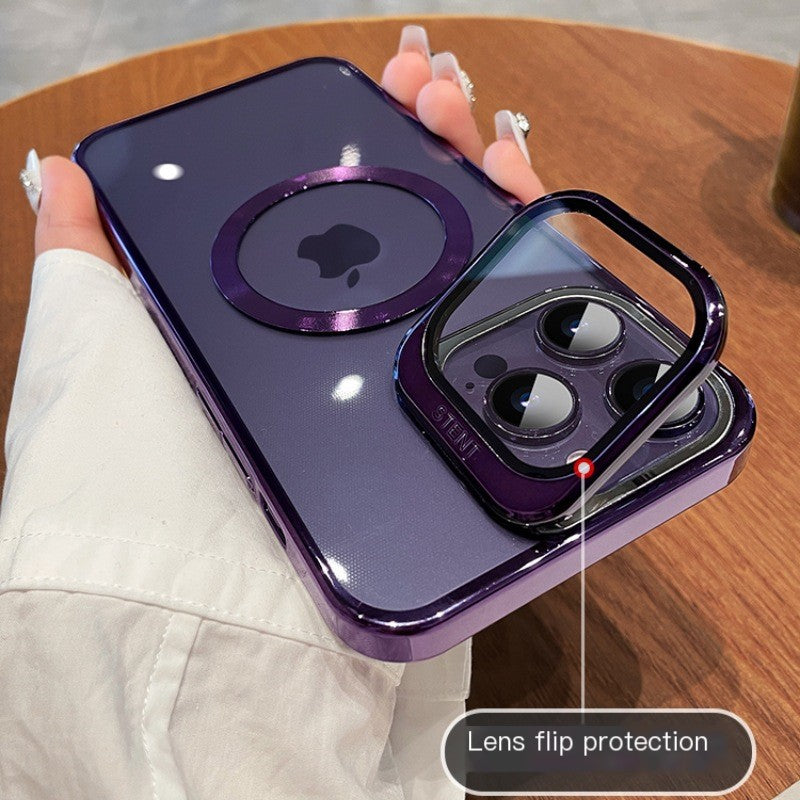 Magnetic Hard Case with Stand for iPhone 15 Pro Max Axl