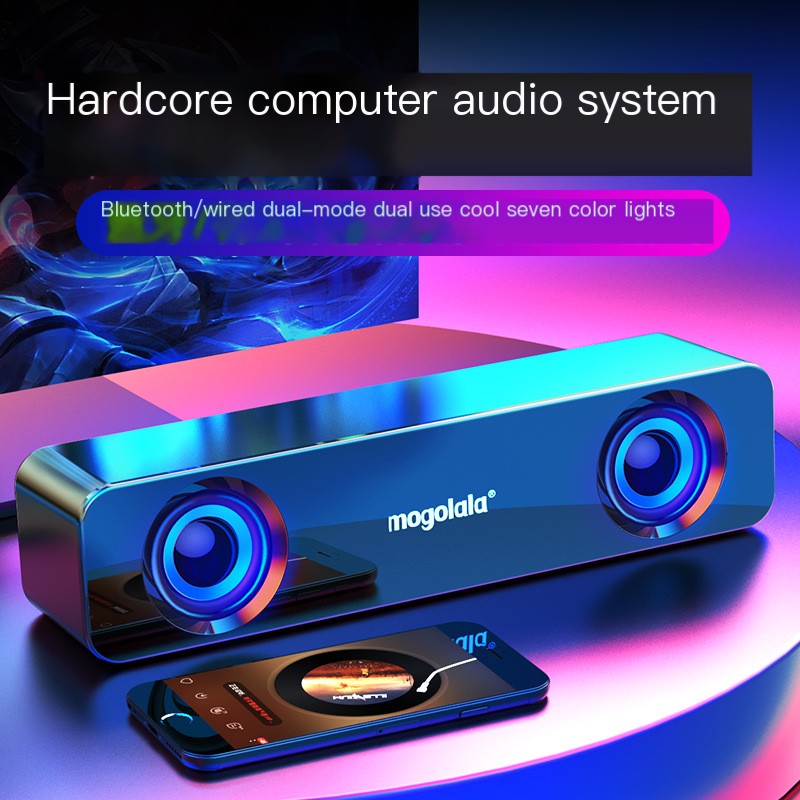 Axl Q1 Mini Bluetooth Desktop Speaker – Dual Bass System Bluetooth Desktop Speaker Axl