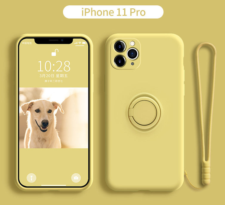 iPhone 11 Pro Liquid Silicone Case with Lens Cover Axl green 11Pro