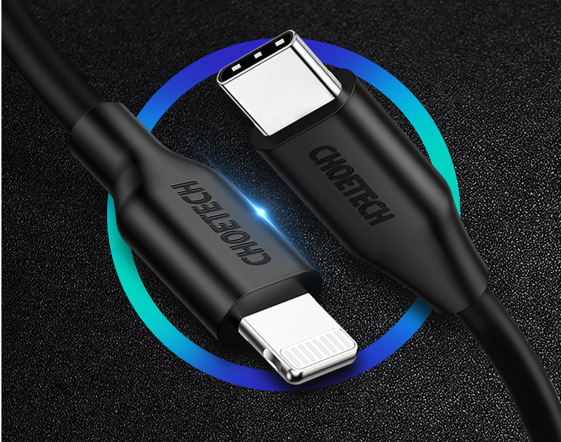 CHOETECH 2m USB-C to Lightning MFi Certified Cable Axl