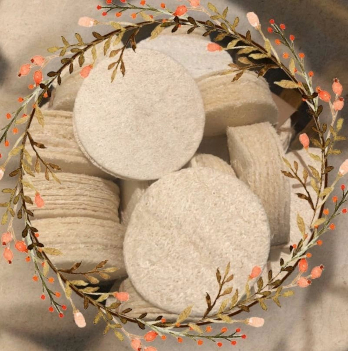 10-Pack Natural Loofah Pads Axl