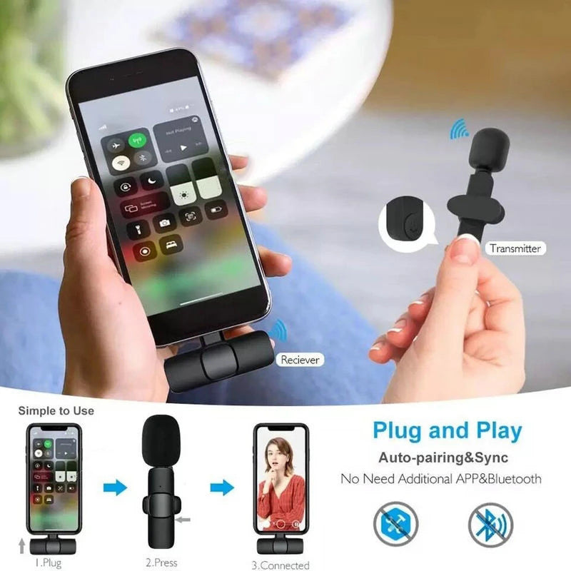 Portable Mini Wireless Lavalier Microphone Axl