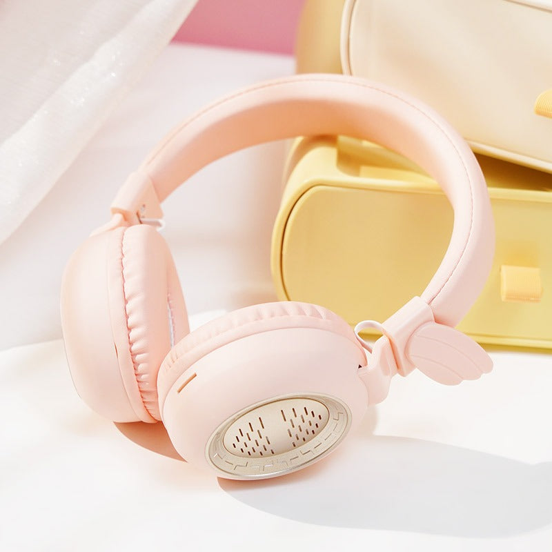 Unique Design Bluetooth Headset for Gaming and Adults Axl Pink / Rechargeable
