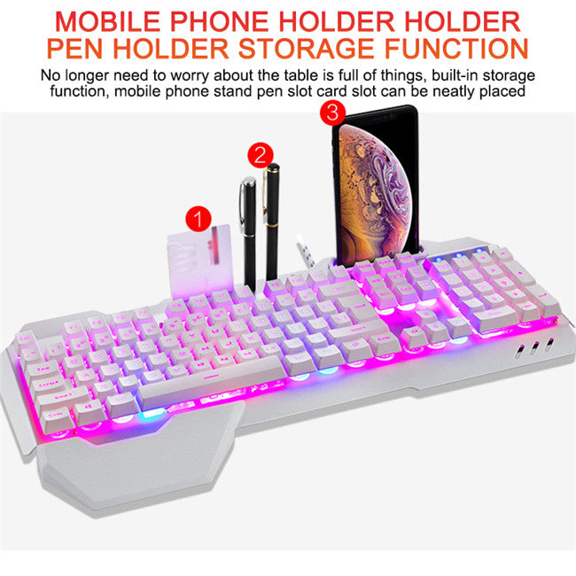 Ergonomic Mechanical Keyboard with RGB Backlight Axl