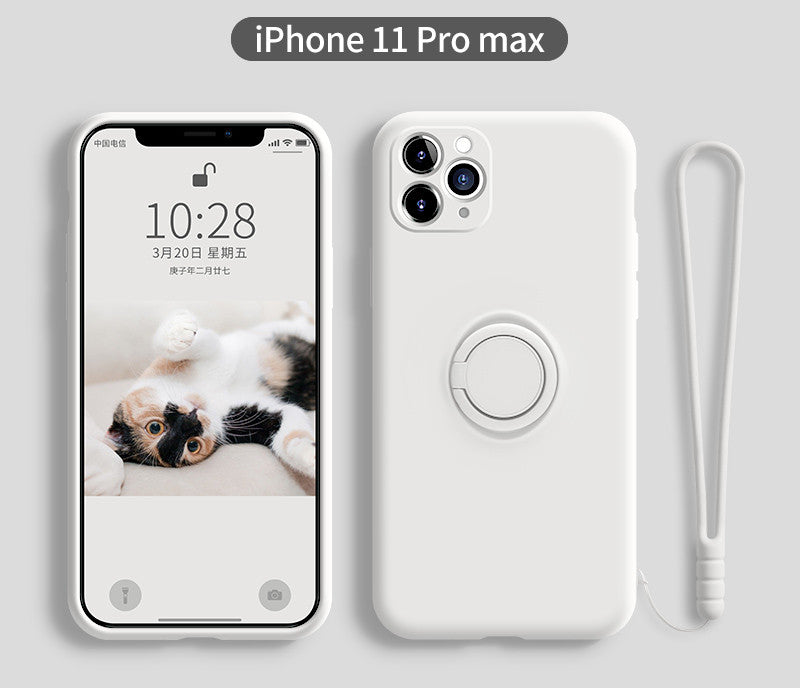 iPhone 11 Pro Liquid Silicone Case with Lens Cover Axl red 11ProMAX