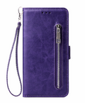 Multi-Function Zipper Wallet Case for iPhone Models Axl iphone XR Purple