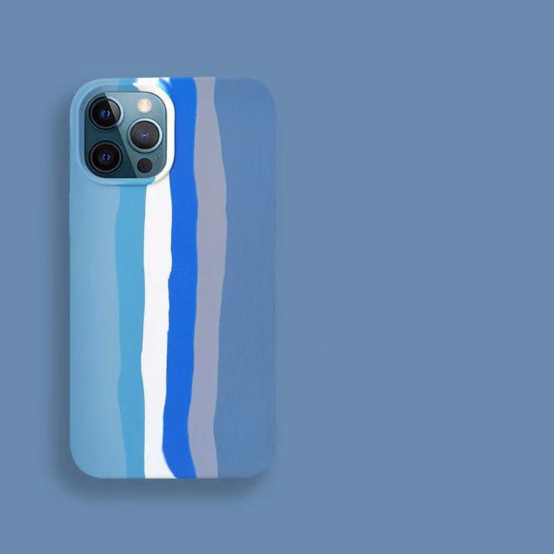 Rainbow Liquid Shell Phone Case for Apple iPhone 11 Axl Blue / iPhone13promax