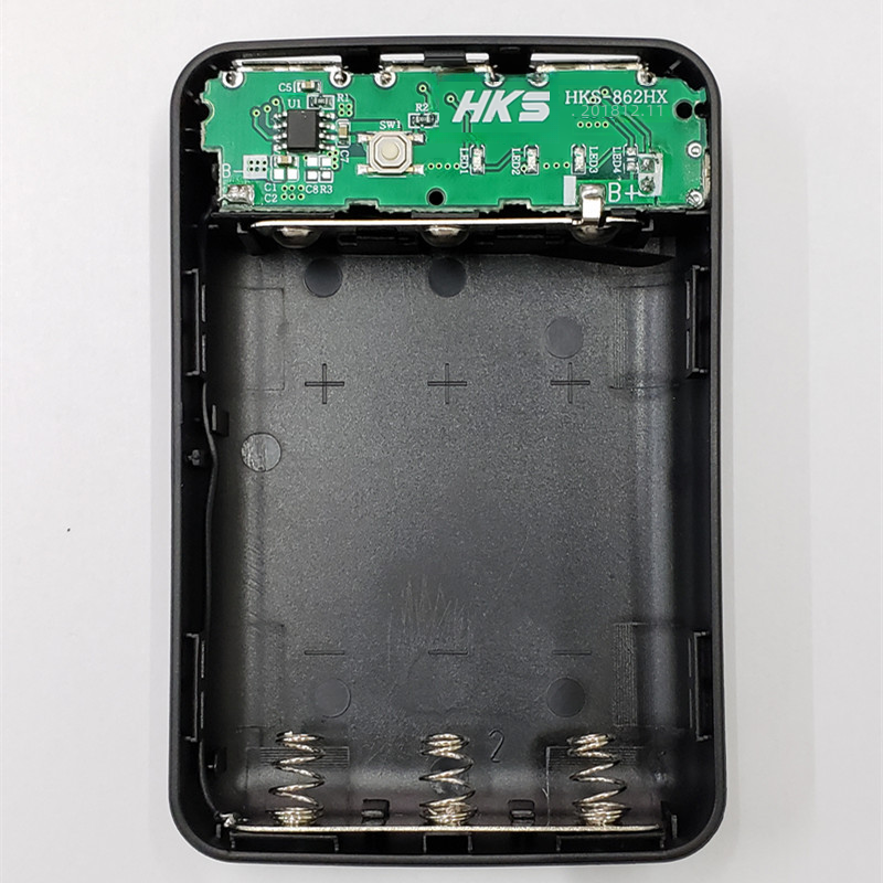 DIY No-Solder 18650 Power Bank Case with 3 USB Ports Axl