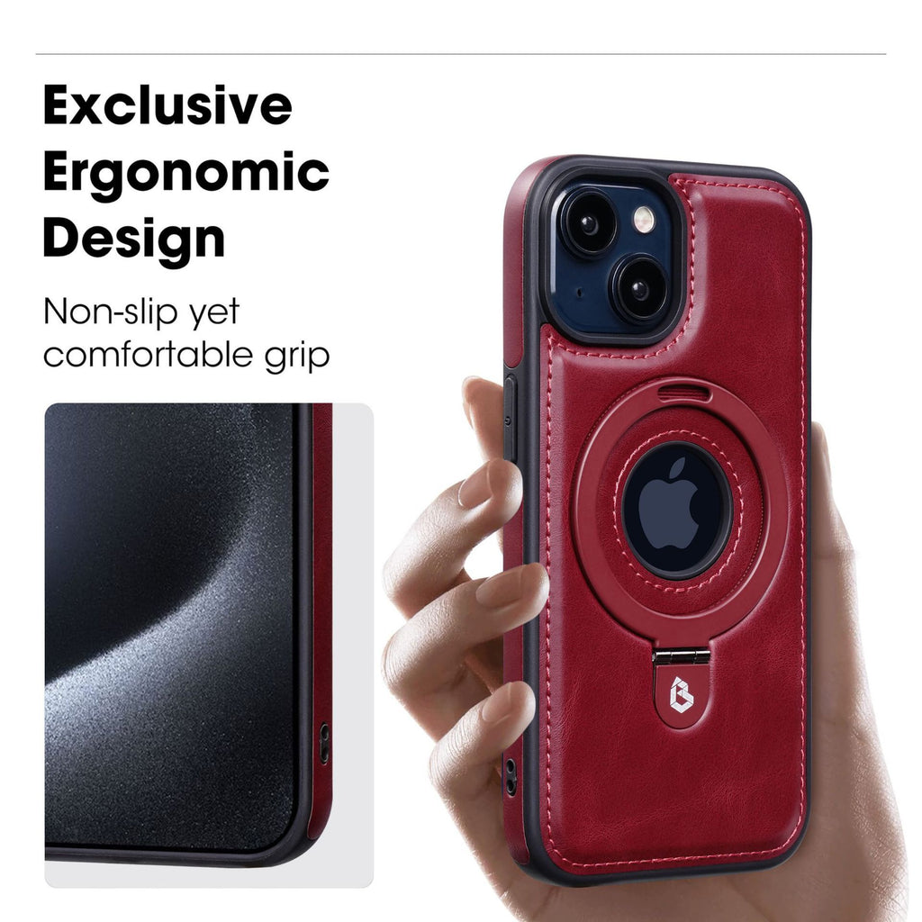 Leather Magnetic iPhone Case for iPhone 12–15 | Axl Leather Phone Case Axl