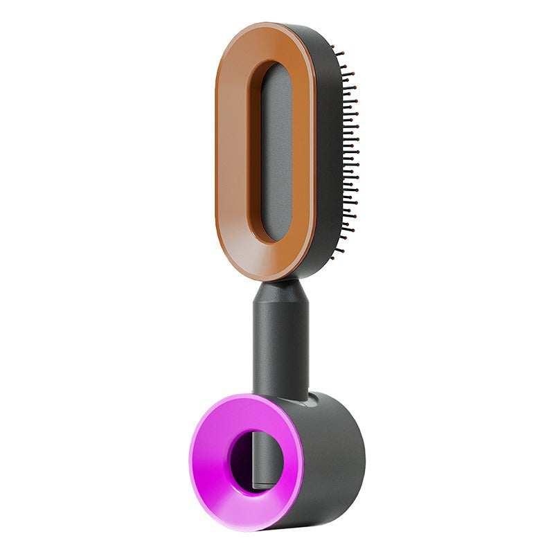 Self-Cleaning Anti-Static Hair Brush Axl Black gold Set