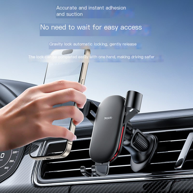 Yesido Gravity Car Phone Holder – Aviation Aluminium Vent Mount Car Phone Mount Axl