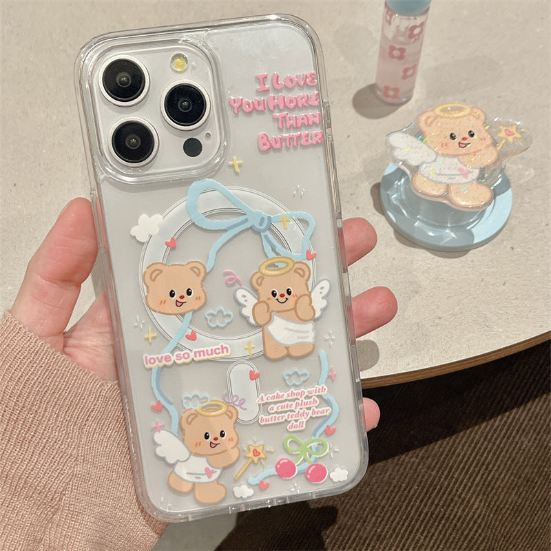 Cute Bear Shatter-resistant iPhone Case for Apple Devices Axl