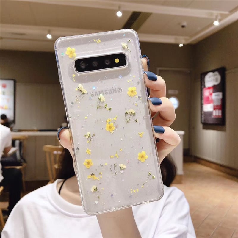 Floral Epoxy Samsung Phone Case – TPU Back Cover | Axl