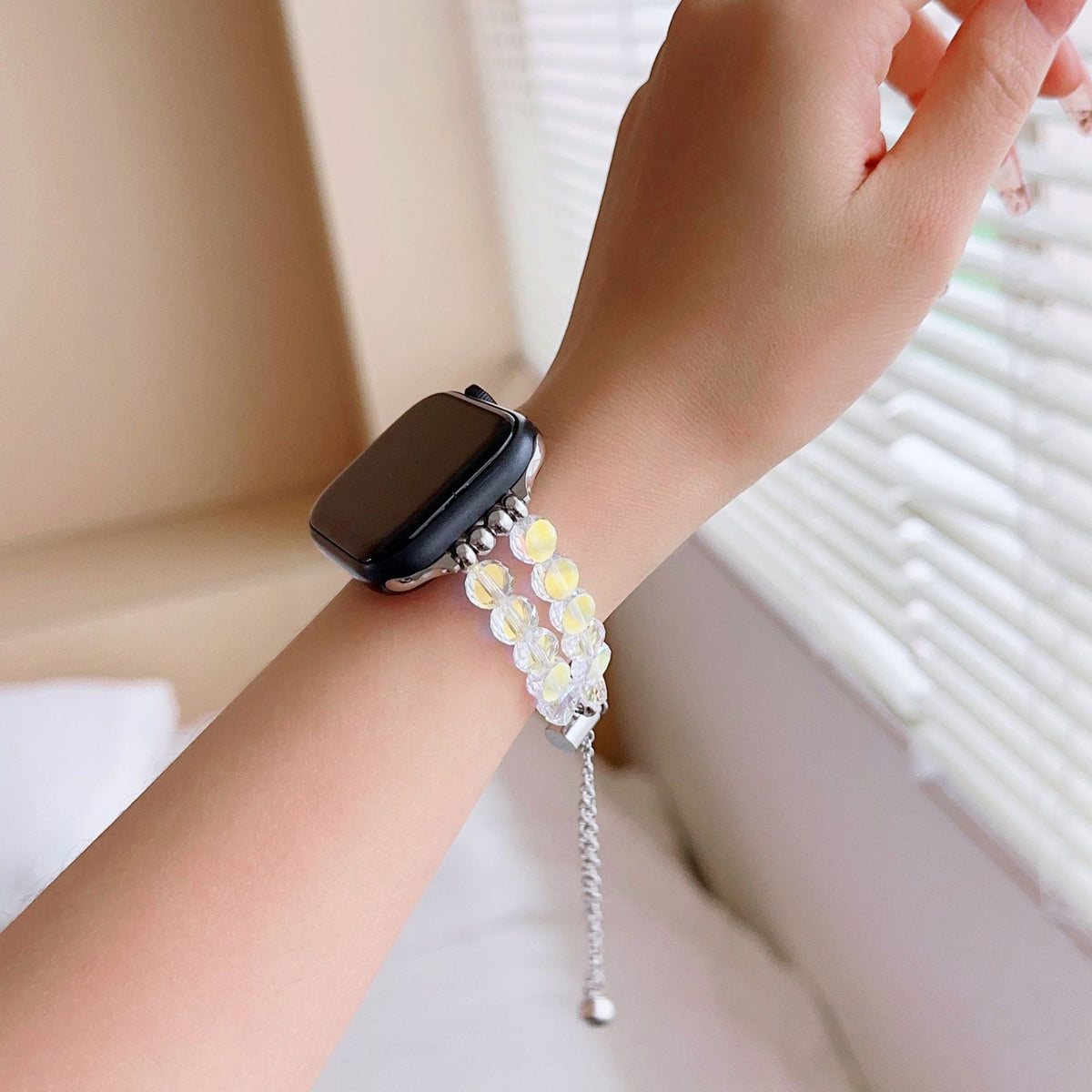 Crystal Glass Apple Watch Band – Series 3–8 & SE | Axl Watch Band Axl
