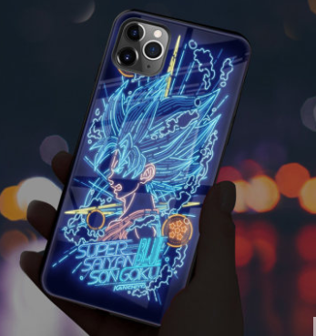 Dragon Ball Z Phone Case with Sound Control and Light Axl Blue IPhone 11 Pro Max