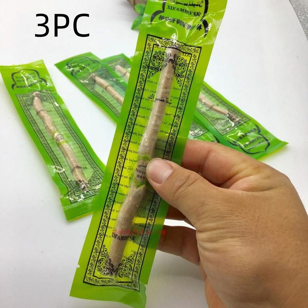 Simple Teeth Brushing Stick Axl Primary Color Tree Branch Fine 3PCS