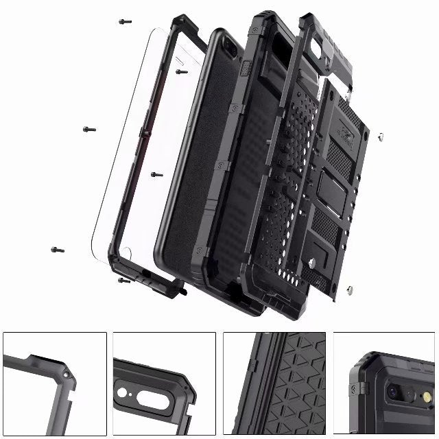 Metal Protective Case for iPhone 6S, 7, X (Full Cover) Axl