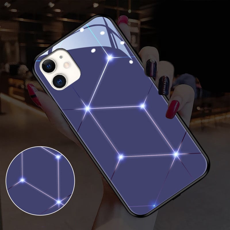 Starry Sky Glass iPhone Case – TPU & PC Galaxy Cover