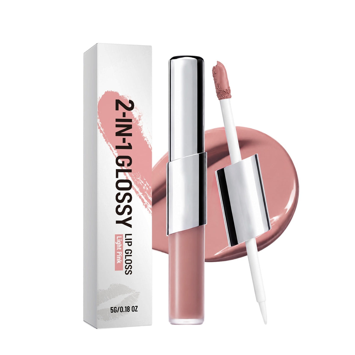 Two-in-One Brightening Lip Gloss Axl Pale pink